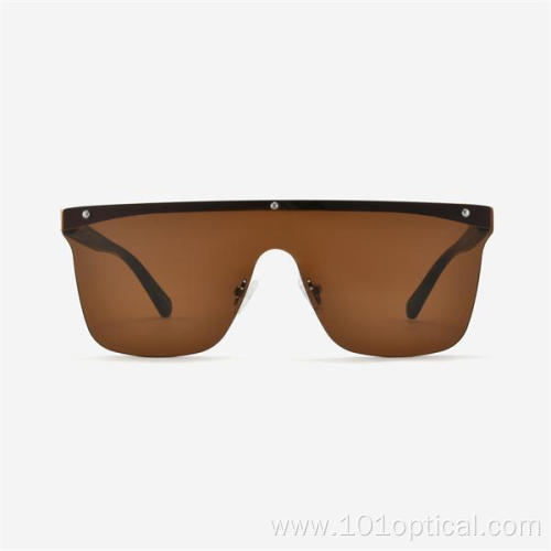 Square Large Metal Men's Sunglasses